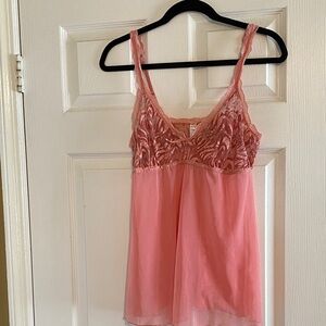 PinkK brand Lace Trim Chemise